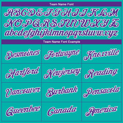 Custom Aqua Purple-White 3D Pattern Design Gradient Style Twinkle Star Performance T-Shirt