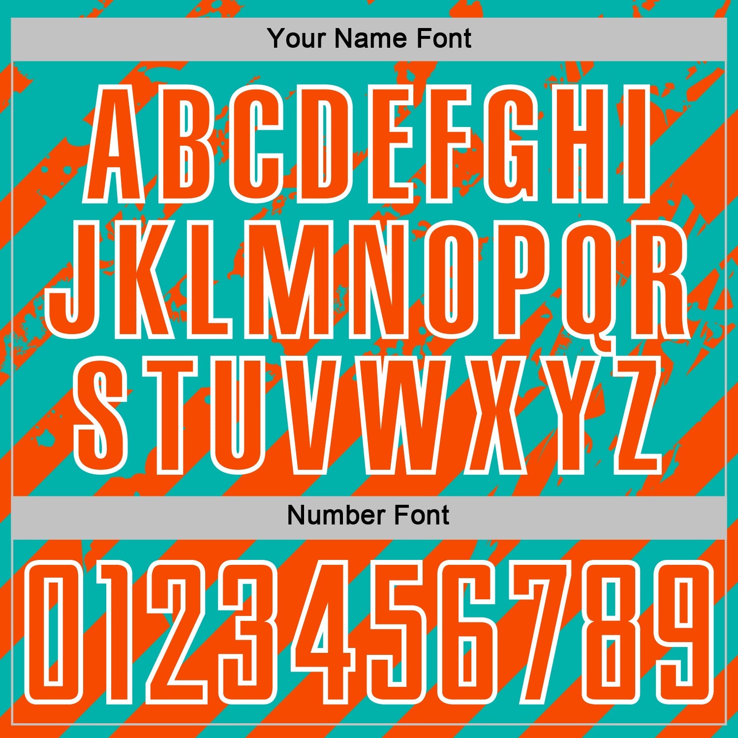 Custom Aqua Orange-White Distressed Diagonal Stripe Pattern Sports Sublimation Soccer Uniform Jersey